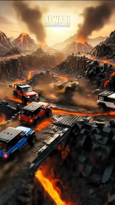LEGO 4x4 in the Lava Zone