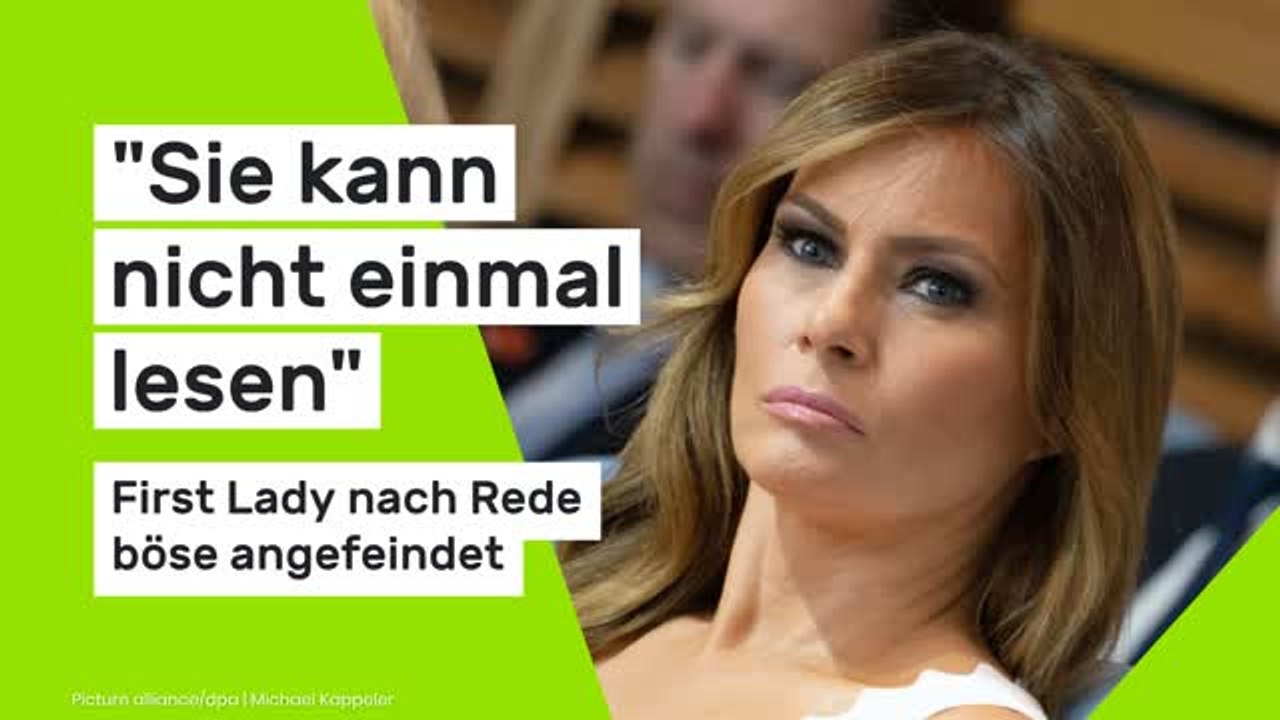 Melania Trump: 'Sie kann nicht einmal lesen' - First Lady nach Rede böse angefeindet