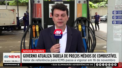 Governo atualiza tabela de preços dos combustíveis