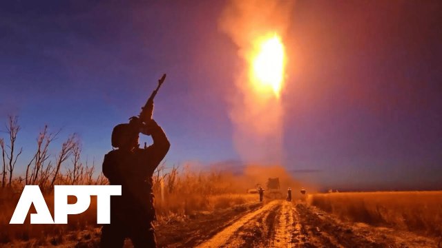 Russian Grad MLRS Destroys Ukrainian Stronghold in Donetsk Forest, Def Ministry Releases Video | APT