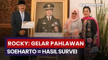 Rocky Gerung Soroti Gelar Pahlawan Soeharto, Nilai Sejarah Kini Ditentukan Survei