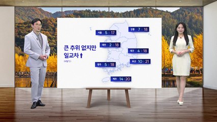 [날씨] 내일 큰 추위 없어...서울 아침 5도·부산 10도  / YTN
