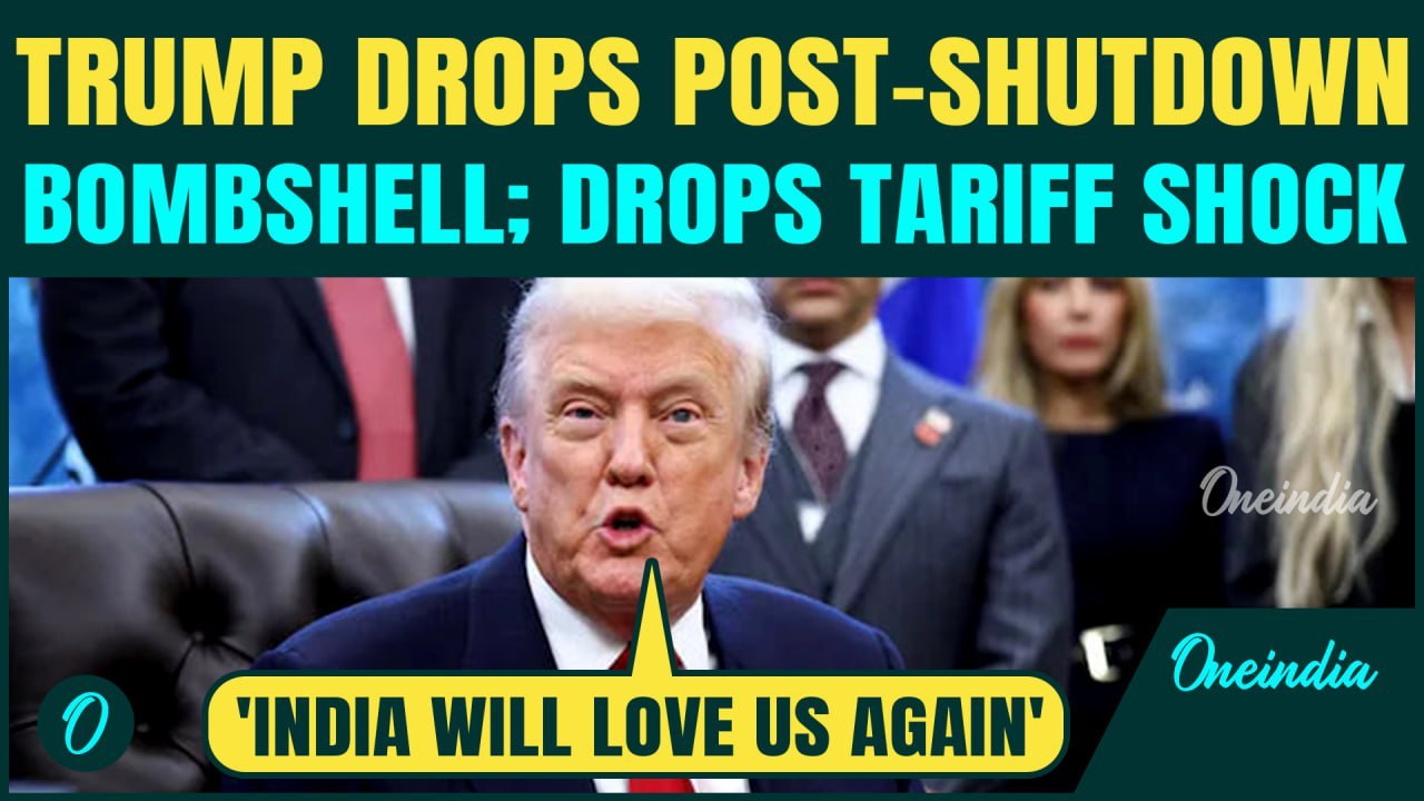 FULL ANNOUNCEMENT: Trump Announces Russian Oil Tariff Cut On India; REACTS To Govt Shutdown END