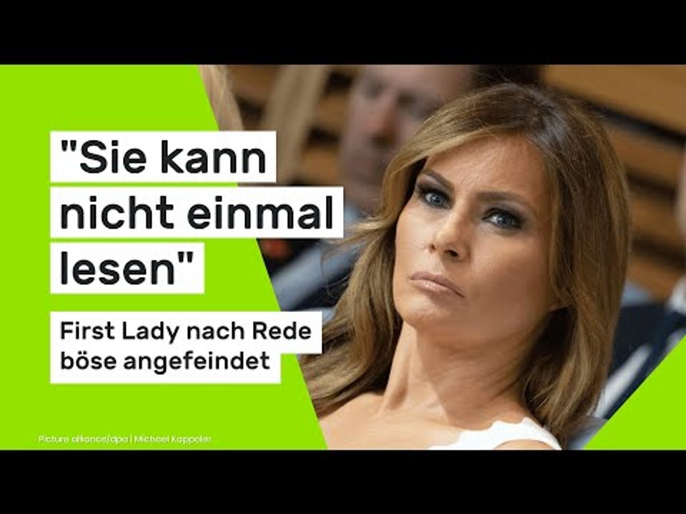 Melania Trump: 'Sie kann nicht einmal lesen' - First Lady nach Rede böse angefeindet