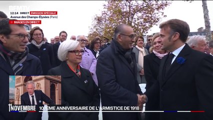 11-Novembre: Emmanuel Macron salue son gouvernement en marge des commémorations