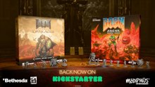 Doom Arena and Doom The Dark Ages Board Game Official Kickstarter Trailer
