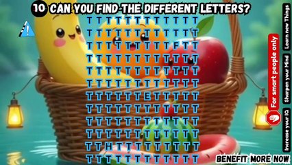 Can you find the different Letters? (P.7) 🔤