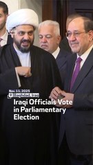 Iraqi Officials Vote In Parliamentary Election