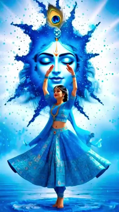 Mohe Rang Do Laal | Divine Dance of Devotion | Radha Krishna Spiritual Art Reel