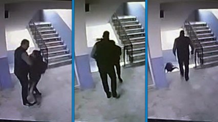 Manisa'da otizmli öğrenciyi merdivenlerden iten okul müdürü gözaltına alındı