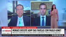 Moraes, Gonet e Motta debatem combate ao crime organizado; Beraldo e Trindade comentam