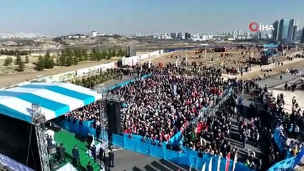 Cumhurbaşkanı Erdoğan: "Ağaçları nefes olarak, yaşam kaynağı olarak görüyoruz. Bu nedenle 2053 net sıfır emisyon hedefimiz ve yeşil kalkınma devrimi vizyonumuz doğrultusunda gerekli adımları atıyoruz"