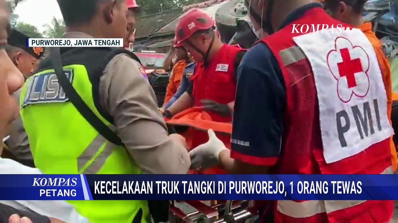 Porak-Poranda! Truk Terguling Tabrak Mobil di Purworejo, Satu Orang Tewas | KOMPAS PETANG