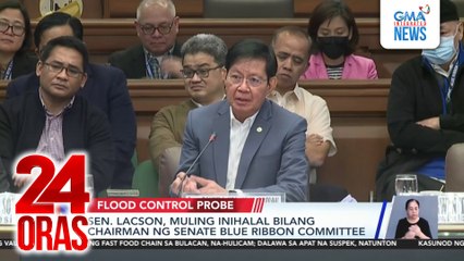 Sen. Lacson, muling inihalal bilang Chairman ng Senate Blue Ribbon Committee | 24 Oras