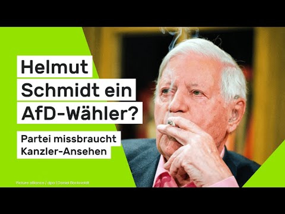 Eklat am 10. Todestag: Helmut Schmidt ein AfD-Wähler? Partei missbraucht Kanzler-Ansehen