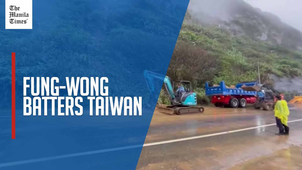 Typhoon Fung-wong brings floods, heavy rain as it nears Taiwan