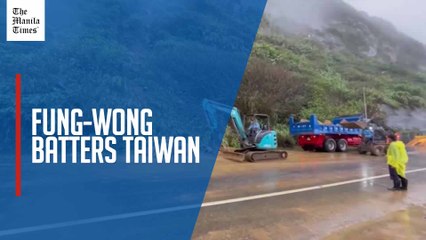 Typhoon Fung-wong brings floods, heavy rain as it nears Taiwan