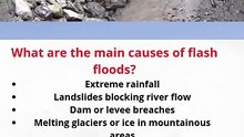 What are the main causes of flash floods