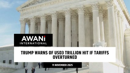 Trump warns of USD3 trillion hit if tariffs overturned