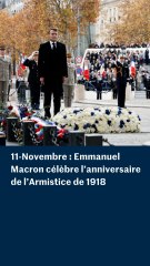 11-Novembre : les images de la cérémonie présidée par Emmanuel Macron
