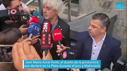 José Maria Arnal Ponti, el dueño de la productora que declaró en La Plata durante el jury a Makintach