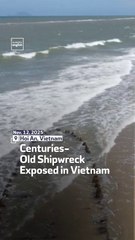 Centuries-Old Shipwreck Exposed In Vietnam