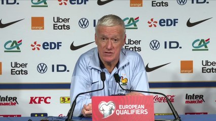 Didier Deschamps : « Bradley Barcola est un élément important » - Foot - Qualif. Coupe du monde - Bleus