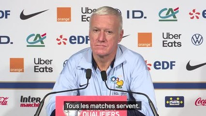 Bleus - Deschamps : "Faisons en sorte d'atteindre notre objectif dès demain !"