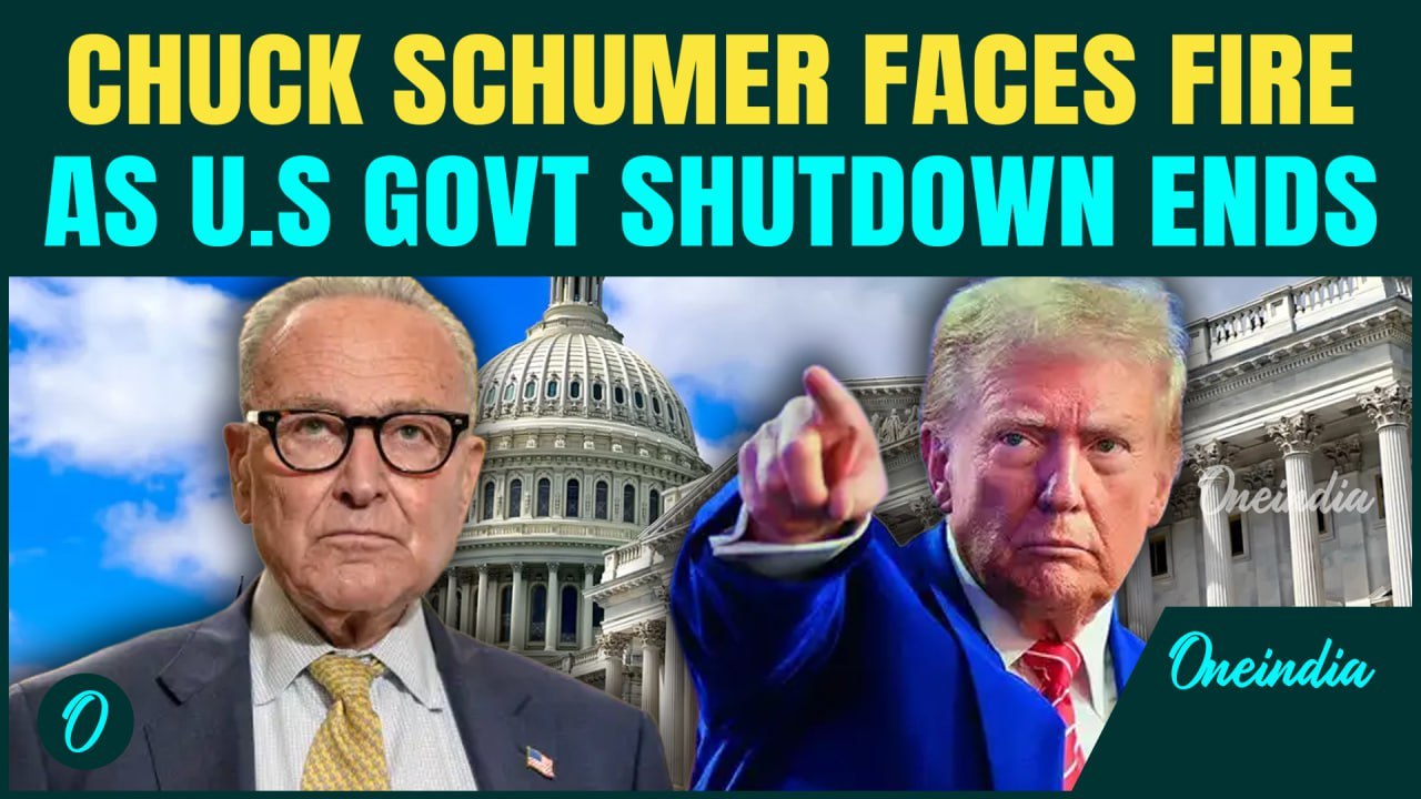 Trump BLASTS Chuck Schumer | REBELLION against Senate Leader as 8 Democrats Vote to END U.S Shutdown