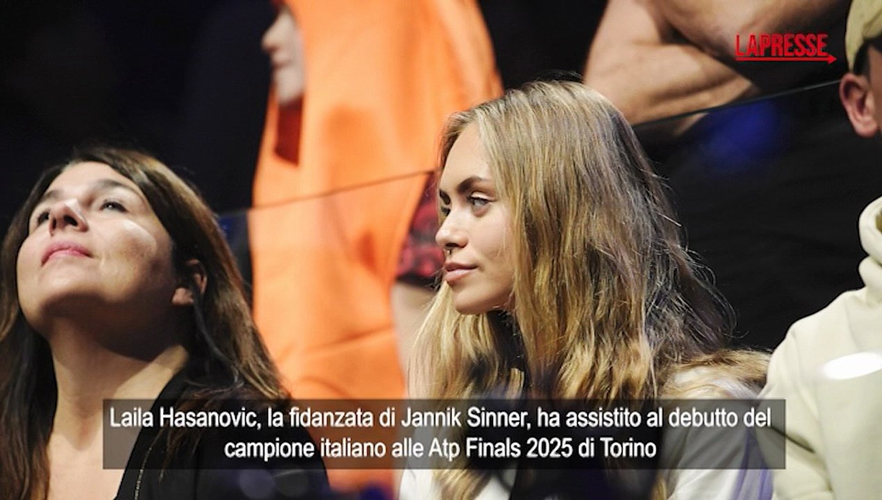 Sinner, la fidanzata Laila Hasanovic ruba gli occhi dei tifosi alle Atp Finals di Torino