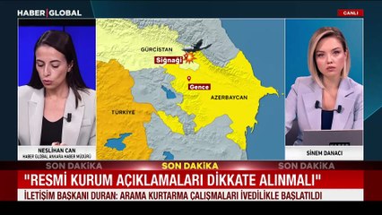 MSB duyurdu: Kargo uçağı Gürcistan'da düştü