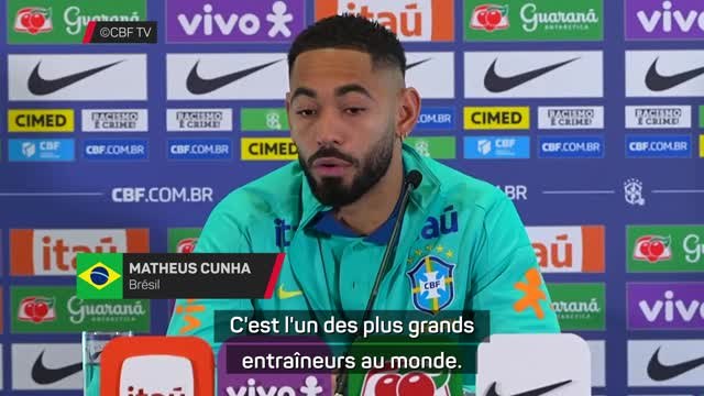 Brésil - Cunha : “Ancelotti est l’un des plus grands entraîneurs au monde”