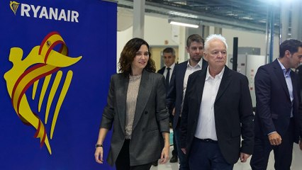 Ayuso valora la contribución de Ryanair frente al Gobierno de Sánchez: "Es un socio destacado"