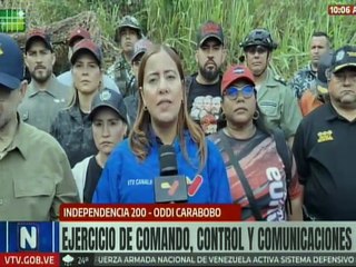 ODDI Carabobo desplegada en toda la entidad con ejercicios de comando, control y comunicaciones