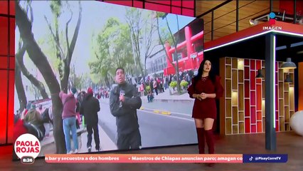 Integrantes de la ANUEE realizan marcha en la CDMX | DPC con Paola Rojas