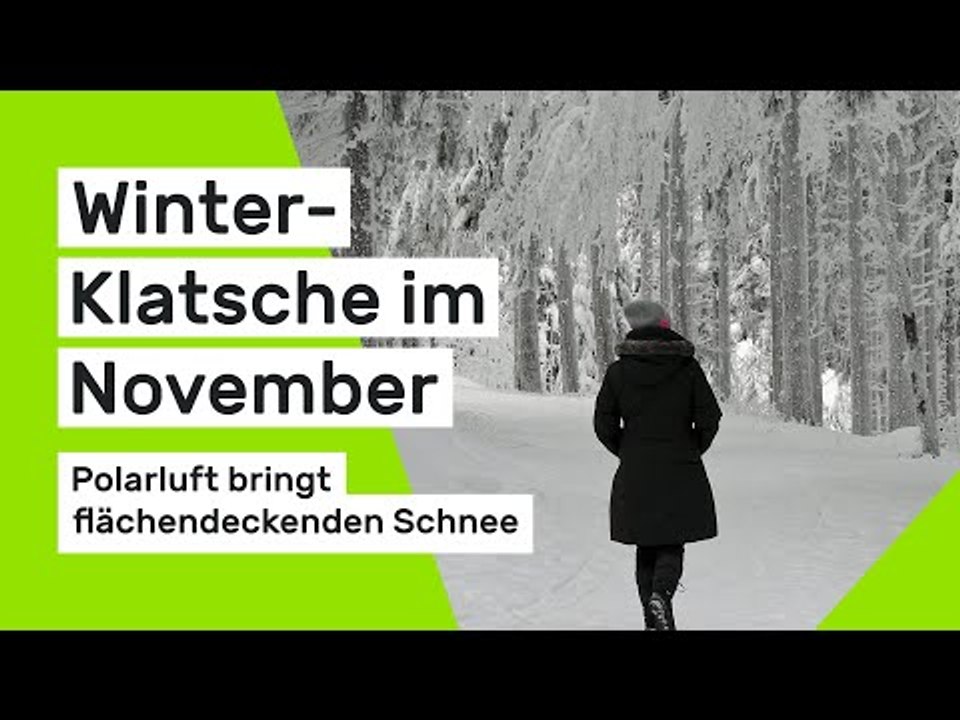 Winter-Klatsche im November: Polarluft bringt flächendeckenden Schnee