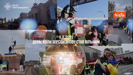 Guerra Ucraina, Kherson festeggia anniversario liberazione dai russi con un video