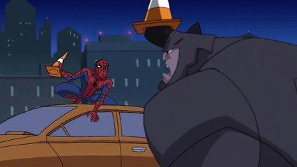 The Spectacular Spider-Man - Rhino Joins the Gang War (S2E8) | Movieclips
