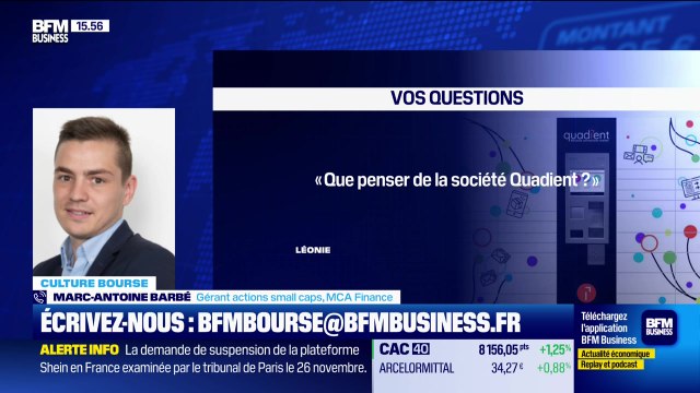 Culture Bourse : « Que penser de la société QUADIENT ? », par Julie Cohen-Heurton - 11/11