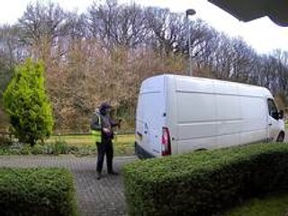 Delivery Man Breaks Van Door Handle While Trying to Open It