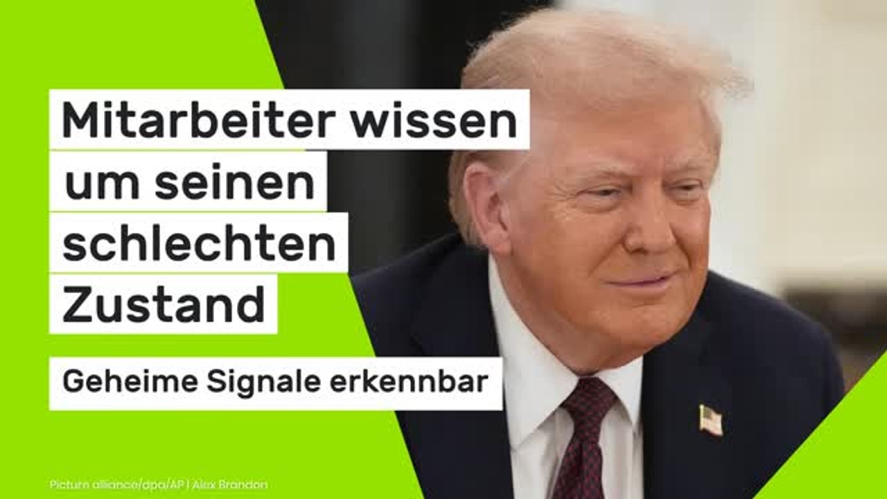 Donald Trump: Geheime Signale erkennbar - Mitarbeiter wissen um seinen schlechten Zustand