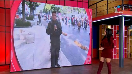 Continúa la marcha de los integrantes del ANUEE rumbo al centro capitalino | DPC con Paola Rojas