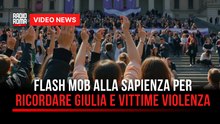Flash mob alla Sapienza per ricordare Giulia e vittime violenza