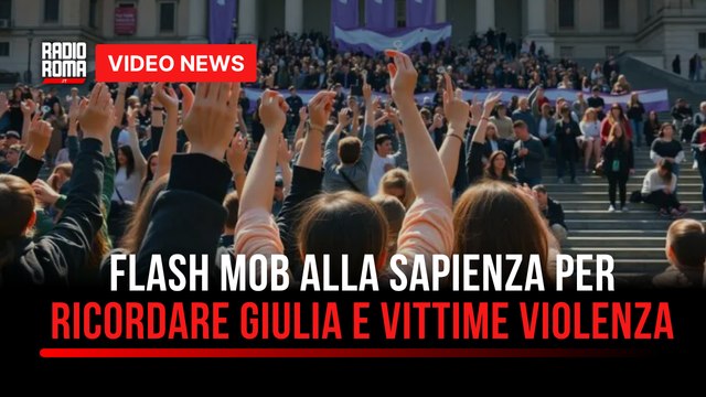Flash mob alla Sapienza per ricordare Giulia e vittime violenza