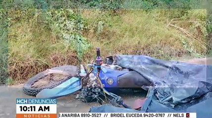 ¡Horror! En plena marcha asesinan a dos ocupantes de moto en Olancho