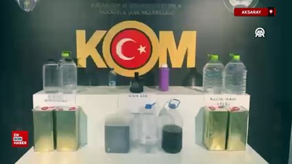 Aksaray'da çok sayıda kaçak ürünün ele geçirildiği operasyon yapıldı