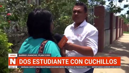 Estudiantes con cuchillos, habla madre de víctima