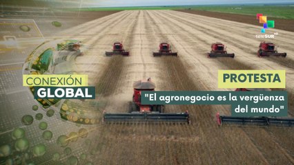 Campesinos denuncian el agronegocio en la COP30