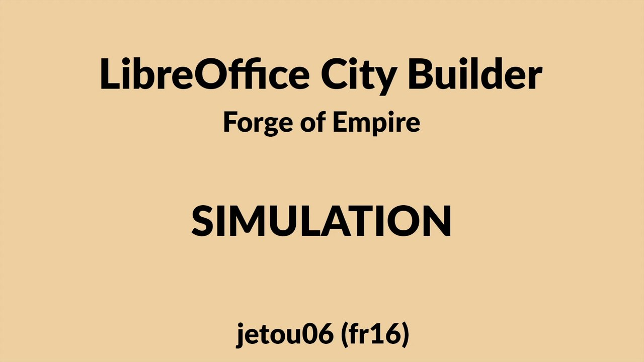 La simulation dans le City Builder