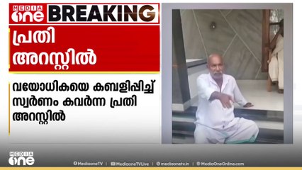 വയോധികയെ കബളിപ്പിച്ച് സ്വർണവും മൊബെെൽ ഫോണും കവർന്നു...പ്രതിയെ അറസ്റ്റ് ചെയ്തു